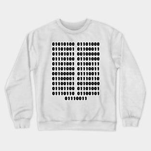 Thick Thighs Save Lives - Binary Lines Crewneck Sweatshirt